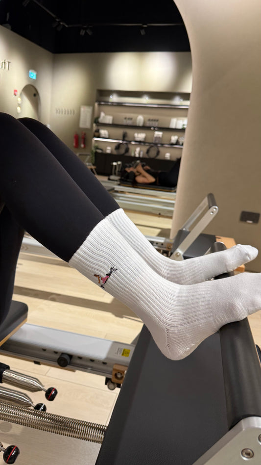White Grip Socks